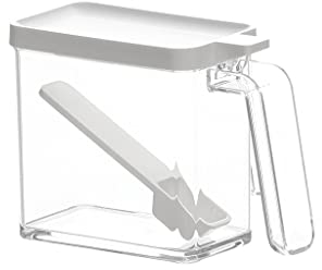 VhoMes Recipiente for sal, azucarero, lata de especias, salero, caja de condimentos for cocina doméstica, caja de condimentos con tapa for azúcar y sal con cuchara