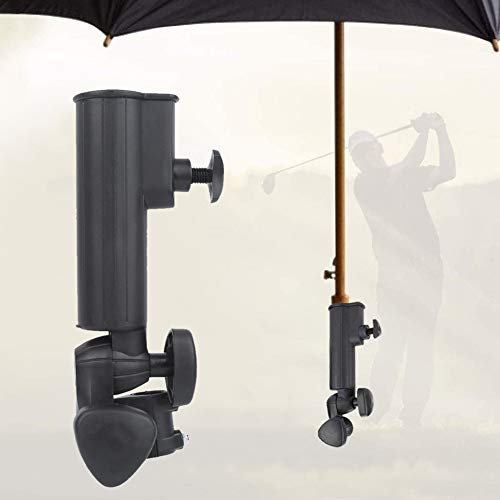 MOUMOUTEN Universal Golf Umbrella Holder - Golf Umbrella Stand Golf Umbrella Bracket Golf Supply Golf Trolley Accessory ABS Bracket for Golf Push Trolley