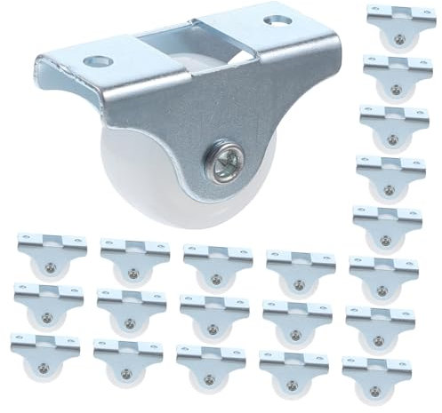 Mobestech 20pcs Heavy Duty Castor Wheels Castors for Furniture Directional Caster Wheels Rubber Easy Installation