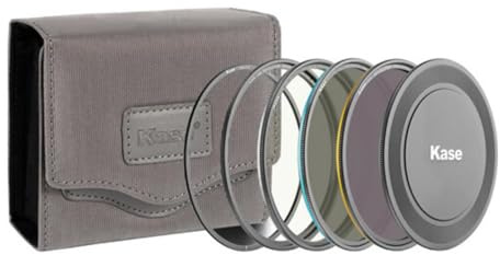 Kase KW Revolution Eintrag Magnetisch Filter 67mm Kit-Farbcodierte Ringe inkl CPL ND8 ND64 & Magnetadapter,Objektivdeckel und Etui