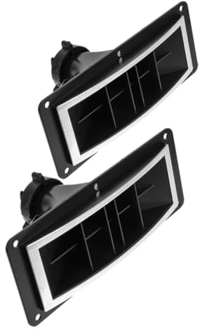 IMIKEYA Haut Parleur Tweeter à Pavillon Plastique LED Accessoire Audio pour Enceintes Professionnelles de Distorsion de Noir