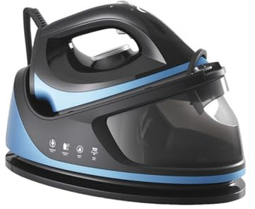 Centrale Vapeur, 3100W Fer a Repasser Vapeur, 8 Bars, Effet Pressing 150g/min, Réservoir 1,1L, 3 Niveaux Réglables, Plage Température de 70℃ à 210℃, Nettoyage Automatique, Repassage Rapide