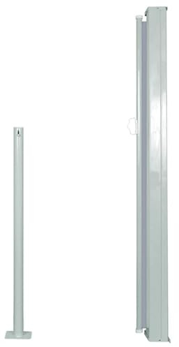 Homgoday Toldo lateral para jardín, 300 x 120 cm, color verde/gris, automático, resistente a los rayos UV y al agua Model45363