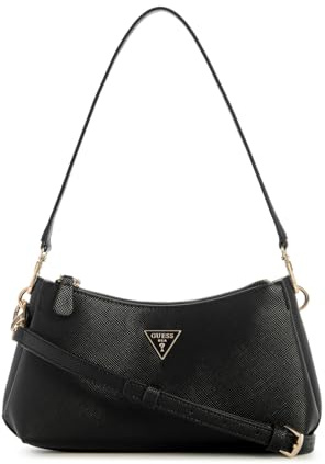 GUESS Schultertasche Umhängetasche Noelle II 3 Comp Shoulder Xbody Black schwarz