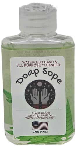 Doap Sope It's not SOAP (Dope Soap) Plant-Based, Hand/Multi-Purpose Cleanser with Tea Tree Oil and NO ALCOHOL. Hand cleanser/Industrial degreaser. Resin, Tar, Sap, Soot, Ink, Stain etc.