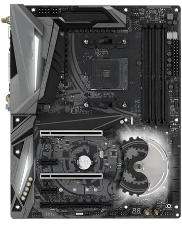 Motherboard X470 Motherboard passend für ASROCK Taichi Ultimate AM4 DDR4 64 GB PCI-E 3.0 2 × M.2 ATX unterstützt Ryzen 7 PRO 1700X 5 5600G CPU
