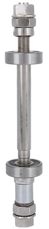 Fahrrad Nabenachse Metall, Vorderrad und Hinterrad, solide Achse 14 cm / 18 cm - langlebig, ultraleicht, passend für Rennrad, Mountainbike, ((Hinter-) Achse + 6000 Lager)