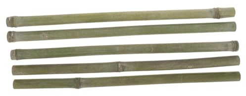 SHINEOFI Lot de 5 Tuteurs en Bambou 40 Cm Diamètre 1-2 Cm, Support Multifonction pour Plantes Grimpantes D'intérieur et D'extérieur, Treillis Naturel pour Jardin, Pot et Décoration