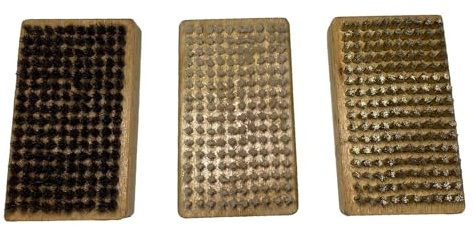 Generico Spazzola per Cera per Sci Snowboard, Set di Tre in Nylon, crine di Cavallo e, Struttura della Base rinnovabile Essenziali per Lo Snowboard