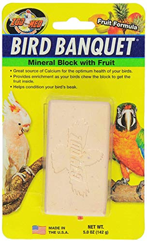 Zoo Med Banchetto per Uccelli Frutta Minerale Blocco Grande