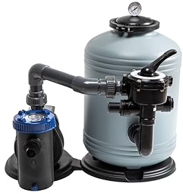 Steinbach Impianto filtrante SM 12, Potenza di circolazione: 12 m³/h, 230 V/450 W, valvola a 6 Vie, Attacco Ø 38 mm, 041020
