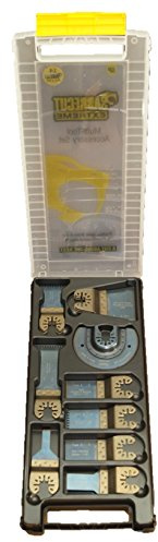 SabreCut 26pcs BB_SPK26 Mixed Oscillating Multitool Blade Kit | Compatible with DeWalt Stanley BLACK+DECKER Bosch Fein (Non-StarLock) Makita Milwaukee Parkside Ryobi Worx Workzone