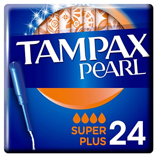 Tampax Pearl Super Plus, 24 Unidades, Nuestro nº1 en Confort y Protección
