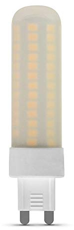 Feit Electric T4 LED Bulb G9 Base, Dimmable, 60W Equivalent, 3000K Warm White, 120V, 750 Lumens, 10,000 Hour Lifetime, Wall Sconce Light Bulb, BP60G9/850/LED