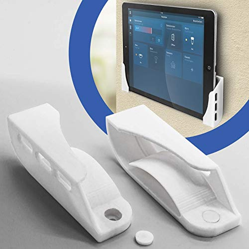 Surfplatta mobiltelefon väggfäste smarthome hållare universal lämplig för iPad iPhone Samsung vit