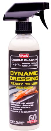 P & S Professional Detail Products Dynamic Dressing Hyper Concentrate – Versatile Tire, Trim & Engine Dressing – Adjustable Gloss Finish & UV Protection - 16 oz Spray