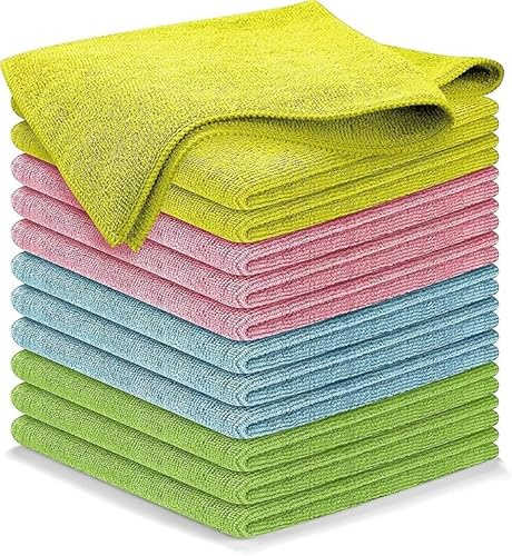 USANOOKS Premium 300GSM Microfiber Cleaning Cloth - 12.5x12.5 High Performance - 1200 Washes, Ultra Absorbent Microfiber Towels for Cars Undercarriage, Rims & Engine Bay Cleaning - Microfiber Cloth