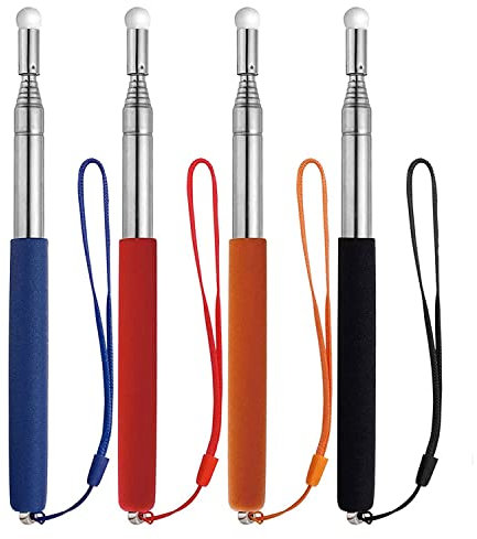 4-Teiliger Teleskop mit Handschlaufe, Lehrer für Klassenzimmer, Einziehbarer, Weißwandtafel
