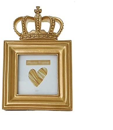 luckxuan Fotorahmen/Bilderrahmen Vintage geschnitztes Gold Bild Bild Rahmen Set Luxus Vintage Metall Poster Frames Home Hochzeit Desktop Dekoration Kunsthandwerk Leerrahmen (Color : A-11.5X18cm)