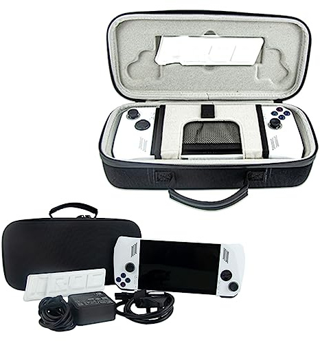 Baomaeyea Etui de Protection la Console de Jeu ASUS ROG Ally, étanche, Noir | Housse EVA rigide, support de chaleur intégré, compatible accessoires, solide et portable, pour voyage, maison, bureau