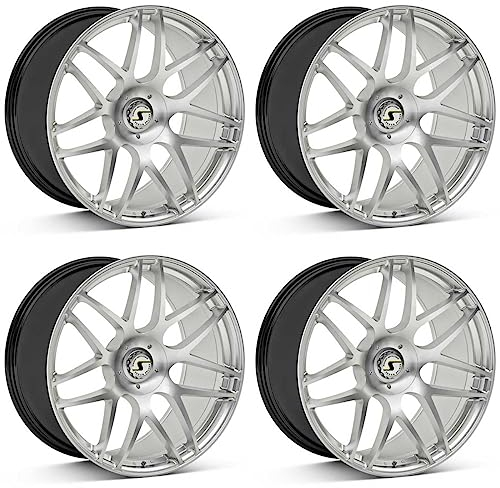 4x Schmidt Felgen Gambit 9.0Jx21 ET28 5x112 Highgloss Silber kompatibel mit Mercedes AMG S-Coupe/Kabrio W217 AMG, S-Klasse W222 AMG
