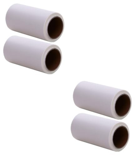 Ciieeo 4 Rollen Kuchenverpackung Runde Kuchenform Käsekuchenform Käsekuchen-pfanneneinlagen Backpapier Backgeschirr Antihaft Original Zellstoff-silikonölpapier Weiß
