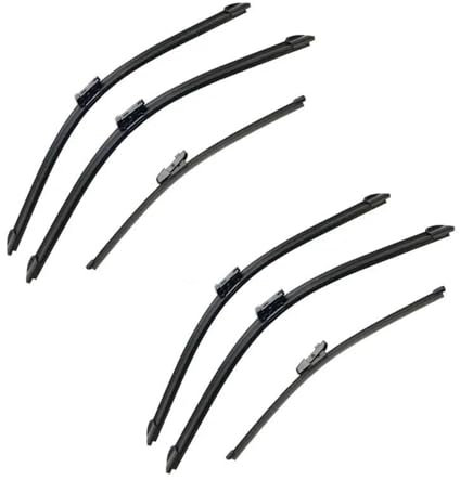 Nachfüllpackungen Wischerblätter Für VW Für P&assat B8 Estate 2015 2016 2017 2018 2019 2020 3PCS Auto Wischer Vorne Hinten Windschutzscheibe Scheibenwischer Klinge(Farbe:6 STÜCK)