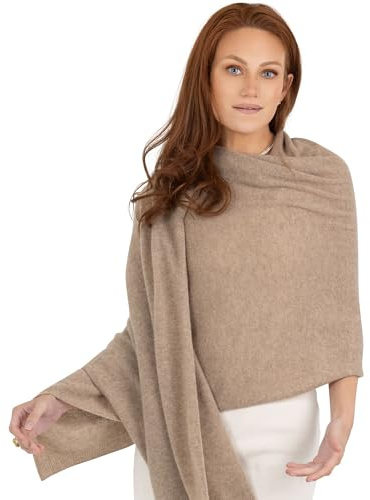 Luxury 100% Cashmere Wrap Soft Scarf Stole Knitted Shawl for Women Travel