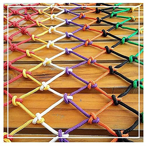 Kinder-Sicherheitsnetz zum Klettern von Treppen, Balkon, Innen- und Außengeländer, Retro-Stange, dekoratives Netz mit Katzennetz zum Aufhängen von Kleidung, 5 x 10 m