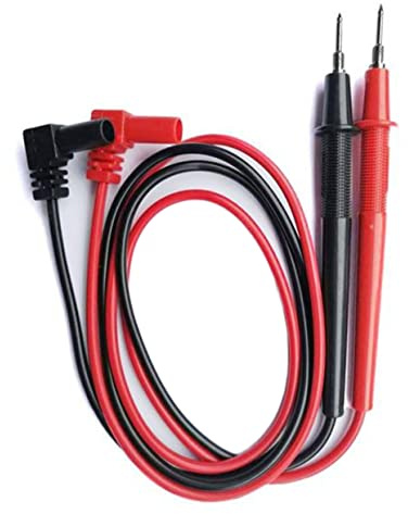 Universal Multimeter Test Leads Kit 1000v 10a Pvc Pair | Insulative Anti-slip Pre-assembled Leads for Multimeters, Digital Measuring Use, Black Red Set