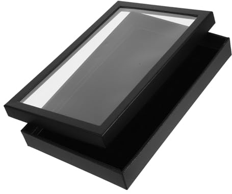 Cabilock Caja de Almacenamiento de Cartón Negro y Estructura Razonable con Diseño Compacto Vacaciones para Pendientes y Anillos Adecuado para Vacaciones y Citas Citas