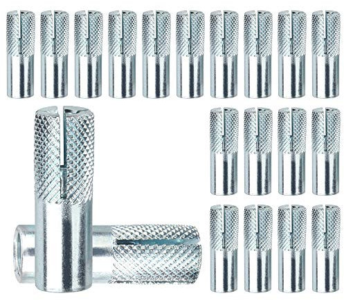 Expansionsbolzen Expansionsbolzen, Ankerbolzen, 20 Stück – Innengewinde, Expansionsbolzen, Schraubenmuttern, Hülsenlänge, M6 / 20 Stück(M6/20 Pieces)