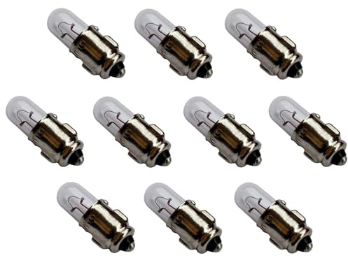 LED-Mafia 10x 6V BA7s Leuchtmittel Leuchte Glühlampe Glühbirne Lampe Moped Motorrad Oldtime Autolampe