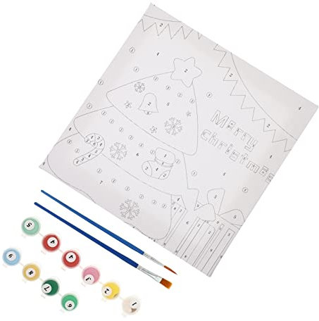UPKOCH Zahlen-ölgemälde Diy Für Junge Mädchen Digitale Malerei Mit Zahlenmalerei Öl-zahlenmalerei Zum Ausmalen Als Weihnachts-zahlenmalerei Geschenk