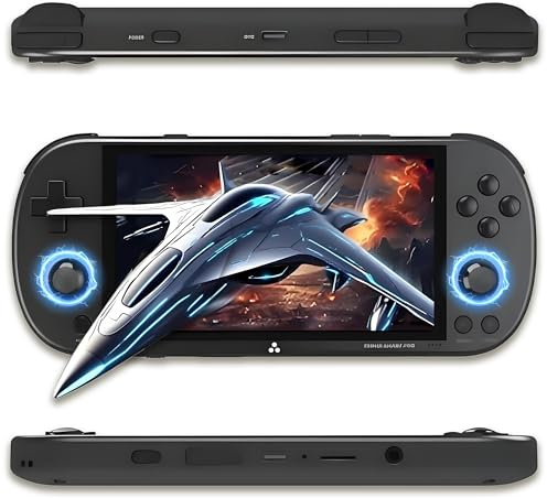 Trimui Smart Pro Console di gioco portatile Console portatile 13729 giochi 26 emulatori,Console di gioco retrò con Sistema Linux Trimui UI,Schermo IPS da 4,96,5000mAh,WLAN & BT & EDR (Nero-256G)
