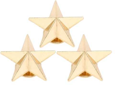 Smandy Clous étoiles, Rivets en Métal avec Vis, Forme d'étoile Unique 50 Pièces 16 Mm pour Sacs à Vêtements Chaussures Maroquinerie Accessoires de Mode Bricolage (GOLD)