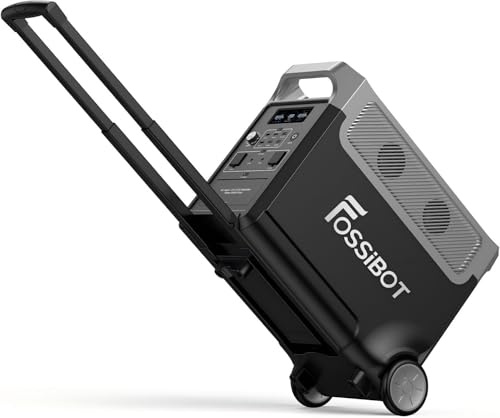 FOSSiBOT F3600 Pro Générateur Solaire Portable, 3840Wh Station Électrique Portable LiFePO4 avec 3 Sorties CA 230 V 3600W (crête 7200 W), Stockage Rapide de Courant pour Voyage et Camping