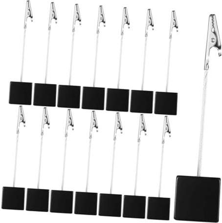 TOPBATHY 20 pièces Porte-cartes Bois Multifonctionnels avec Base Support de Notes et Numéros de Table Décoratif pour Bureau Maison et Événements