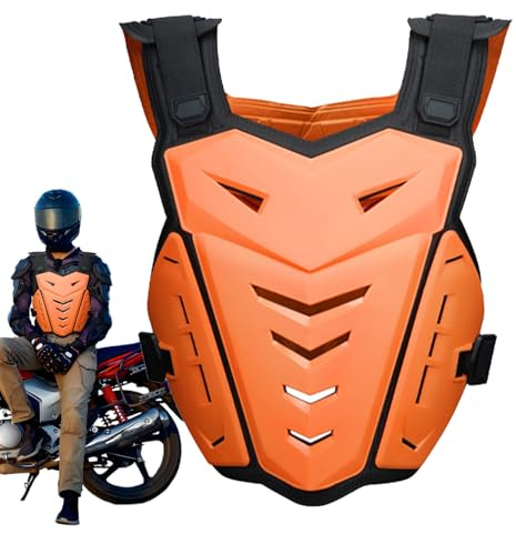 Skyddsväst för motorcykel – skridskoskydd – motorcykel stöttåligt bröstskydd för vuxna barn rider utomhussport