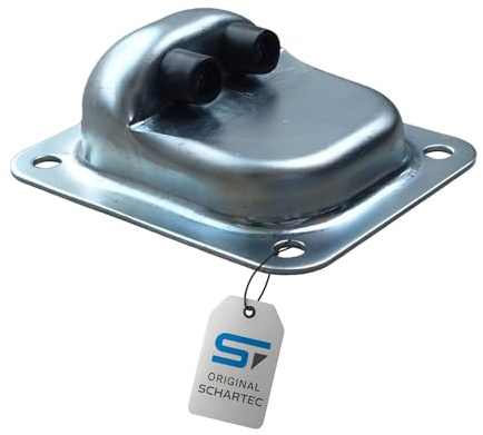 SCHARTEC Gate Stopper, Rotating Gate Floor with Rubber Buffer End Stop Floor Stop Overrun for Swing Gate, Garden Gate, Overrun Shoe