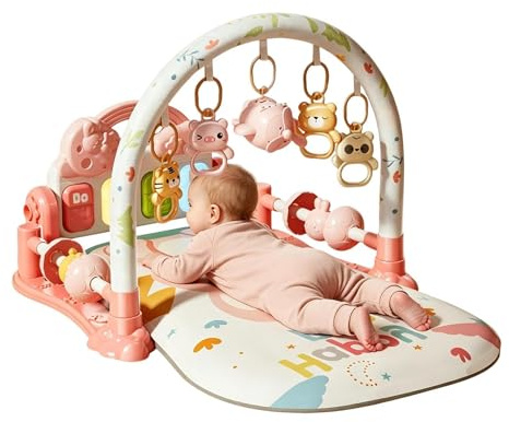 Infant gymmatta, junior aktivitetscenter, barnmusikdyna med sensoriska leksaker 485 g professionell hygientillbehör daglig tvättsats modernt barnutrymme möbler objekt badrum säkerhetsskydd
