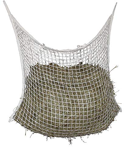 Kerbl Heunetz engmaschig 3x3 cm (Größe 120x90 cm, für 12-Stunden Fütterung, Füllmenge ca. 8,5 kg Heu, Robustes Material, Futternetz) 321998