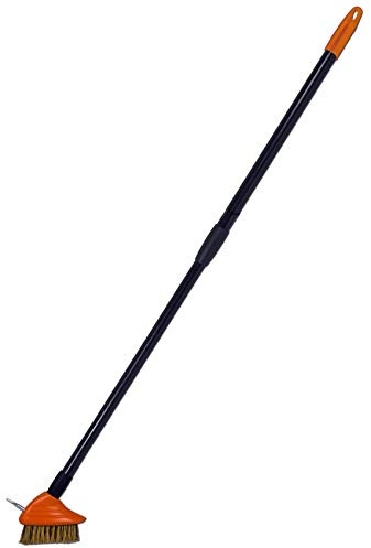 GT Garden Fugenbürste mit Teleskop-Stiel, Stahl Bürste, ausziehbar