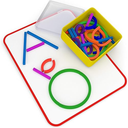 Osmo - Little Genius Sticks & Rings - 2 Lernspiele - Alter 3–5 Jahre - Fantasie, Briefbildung & Kreativität - Für iPad oder Fire Tablet - STEM Spielzeug (Osmo Base erforderlich - Amazon Exclusive)