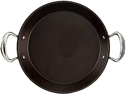 Samuel Groves Britannia Recycled Cast Iron Frying Pan Skillet Cookware Range Made in England (28cm Double Handle Skillet)
