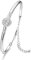 Praelinos Pure Love Bracelet for Women Silver Tone Bracelet White Gold Plated Bangle Cubic Zirconia Christmas Jewellery Gifts for Women Mom Girls Her