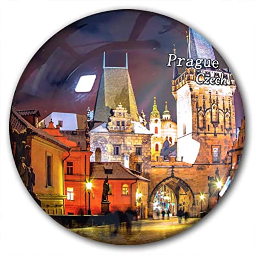 Tschechischer Prag Kühlschrankmagnet Kühlschrank-Aufkleber dekorativer Magnet Reise-Souvenir Kristallglas