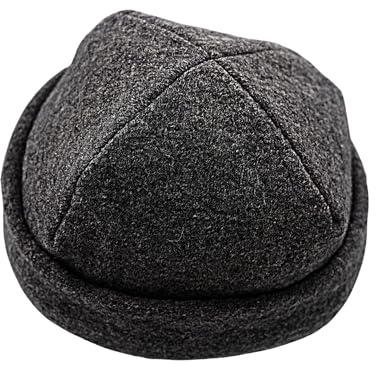 frihed.® Saunahut Anthrazit aus Wollwalk - 100% Schafschurwolle - Premium Sauna Accessoire für Männer und Frauen - Flexible Größe - Made in Lüneburg