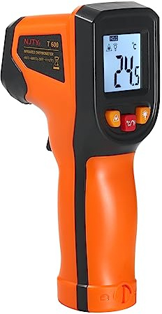 Infrarot-Thermometer, berührungslose digitale Temperaturpistole, -50 °C bis 600 °C (-58 °F bis 1112 °F), IR-Thermometer für Industrie, Küche, Kochen, Automobil, nicht für menschliche