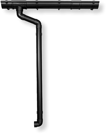 4 Home & Garden Dachrinnen Set RG 100 NW100/125 Anthrazit | Komplettsets mit Fallrohr bis 10m Dachlänge | Typ 300 Fallrohr DN 60 | Kunststoff PVC(Dachlänge 1-Seite bis 600cm)